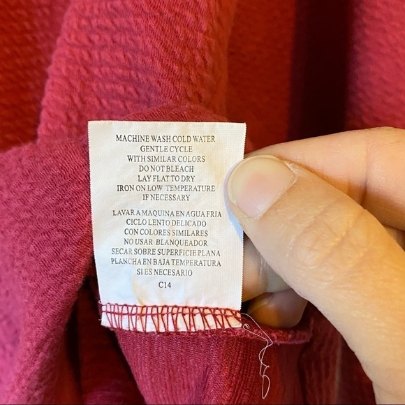 June & Hudson Cropped Sweater Mock Neck Sz Small - Picture 5 of 7